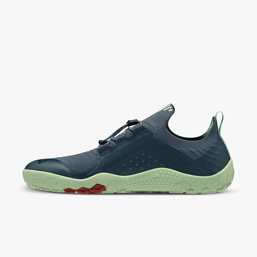 Blue Women's Vivobarefoot Primus Trail Knit Fg Training Shoes | Philippines 0176ZUTG
